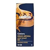 Lavazza Costiera Gran Aroma Ground Coffee 12oz Bag, Light Roast, Smooth and Aromatic Taste, Intensity 2/5, 100% Arabica,...