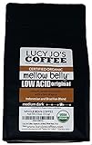Lucy Jo's Coffee, Organic Mellow Belly Low Acid Blend, Medium Dark Roast, Whole Bean, 11 oz (11 OZ)*