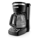 BLACK+DECKER 12-Cup Digital Coffee Maker, CM1160B, Programmable, Washable Basket Filter, Sneak-A-Cup, Auto Brew, Water...