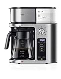 Braun MultiServe Plus 10- Cup Pod Free Drip Coffee Maker, 7 Brew Sizes/Hot & Cold Brew, Stainless steel KF9270SI