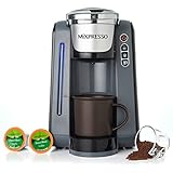 Mixpresso Single Serve K-Cup Coffee Maker With 4 Brew Sizes for 1.0 & 2.0 K-Cup Pods, Removable 45oz Water Tank, Quick...*