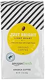 Amazon Fresh, Just Bright Ground Coffee, Light Roast, 12 Oz