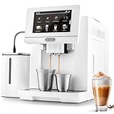 Zulay Kitchen Magia Super Automatic Espresso Machine - Espresso Coffee Maker With Grinder, Milk Frother & Insulated Milk...