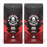 Death Wish Coffee Dark Roast Grounds -16 Oz, 2 Packs of Bold & Intense Blend of Arabica & Robusta Beans - USDA Organic...*