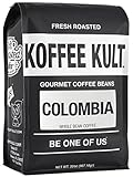Koffee Kult Colombian Medium Roast Coffee Beans 100% Single Origin Colombia Arabica Whole Bean (Whole Bean, 32oz)*
