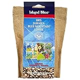 Island Blue 100% Jamaica Blue Mountain Fresh Roasted & Ground Coffee Medium Roast Gourmet Coffee Ground Vacuum Packed in...*