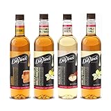 DaVinci Gourmet Syrup, Classic Coffeehouse Variety Pack - Caramel, French Vanilla, Hazelnut, Vanilla, 25.4 Fl Oz (Pack...