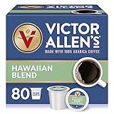 Victor Allen's Coffee Hawaiian Blend, Medium Roast, 80 Count, Single Serve Coffee Pods for Keurig K-Cup Brewers...